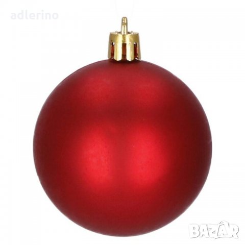 Коледни топки за украса, украса за елха МЕГА, 152 броя, в червено, коледна украса, снимка 3 - Декорация за дома - 34160349