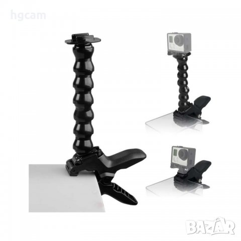 Гъвкав статив с щипка Jaws Flex Clamp Mount за екшън камери, снимка 4 - Чанти, стативи, аксесоари - 27704321