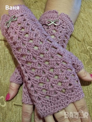 Памучни дамски ръкавици, снимка 12 - Ръкавици - 43102794