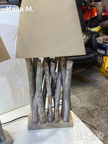 настолни дървени лампи, снимка 7 - Настолни лампи - 52142259
