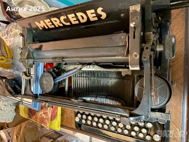 Винтижна пишеща машина Mercedes (Германия), началото – средата на XX век, снимка 4 - Антикварни и старинни предмети - 52772715