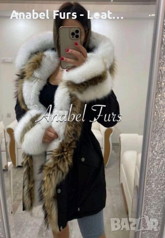 Дамски парки и палта от естествен косъм, снимка 13 - Якета - 39497019