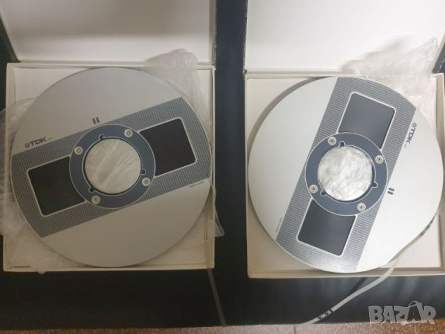 Лот от 2бр метални магнетофонни ролки 26,5см 10,5" TDK Backcoated В много добро състояние. Комплекта