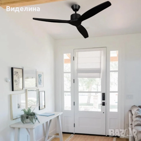 Вентилатор за таван Mellеrware Brizy Ceiling Fan с дистанц. управл.,45W,6 скорости,таймер,DC мотор, снимка 4 - Вентилатори - 52700973
