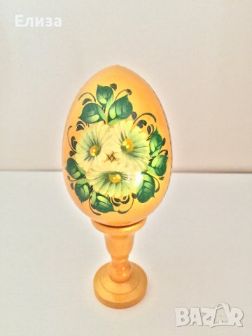 Великденско яйце, дървено №1 - златисто, снимка 17 - Декорация за дома - 38194686