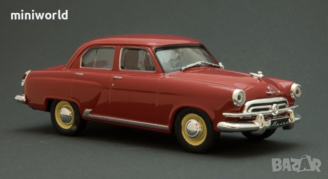 ГАЗ М21 Волга със звездата 1956 - мащаб 1:43 на DeAgostini моделът е PVC дисплей-кейс, снимка 2 - Колекции - 42625333