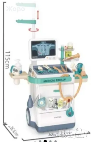 ЛЕКАРСКИ КОМПЛЕКТ МАСИЧКА СЪС СКЕНЕР 132398 , снимка 10 - Образователни игри - 47675174
