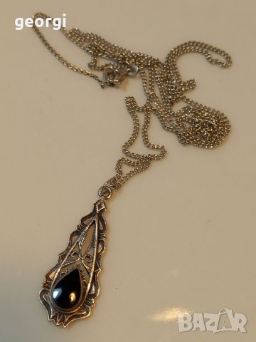 Сребърно колие с висулка , снимка 8 - Колиета, медальони, синджири - 39144087