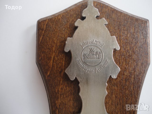 Гравирана лъжица от калай WMF кутия сертификат , снимка 7 - Антикварни и старинни предмети - 43223062