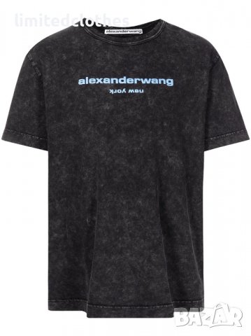 ALEXANDER WANG Acid Wash Logo Print Мъжка / Дамска Тениска size S и XL, снимка 2 - Тениски - 36940053