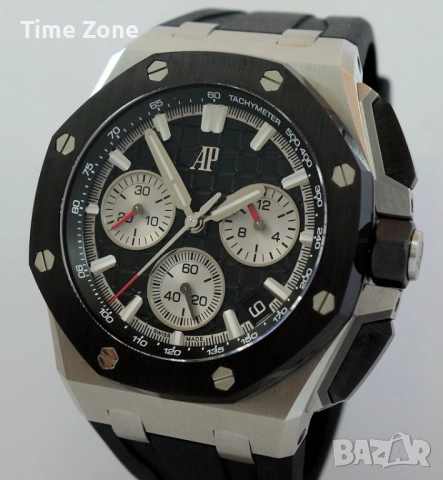 Audemars Piguet Royal Oak Offshore Chronograph 43mm Steel Black Ceramic Bezel Различни Варианти, снимка 3 - Мъжки - 52998471