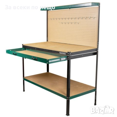 Работна маса с чекмедже и стена за инструменти ROCKFORCE, снимка 1 - Други инструменти - 43243577
