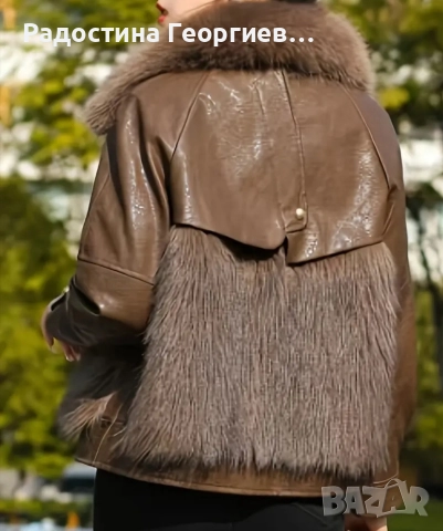 Дамско стилно яке от еко кожа , снимка 3 - Якета - 52941615