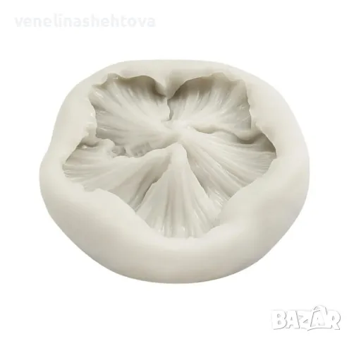 Хибискус Силиконов молд форма за фондан шоколад гипс, снимка 4 - Форми - 47299024