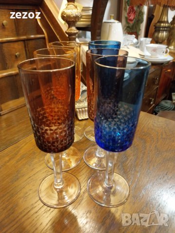Кристални чаши цветни, снимка 4 - Сервизи - 43222672