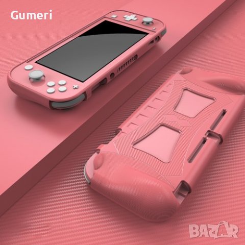 Nintendo Switch Lite - Силиконов Гръб - Розов, снимка 3 - Калъфи, кейсове - 37251950
