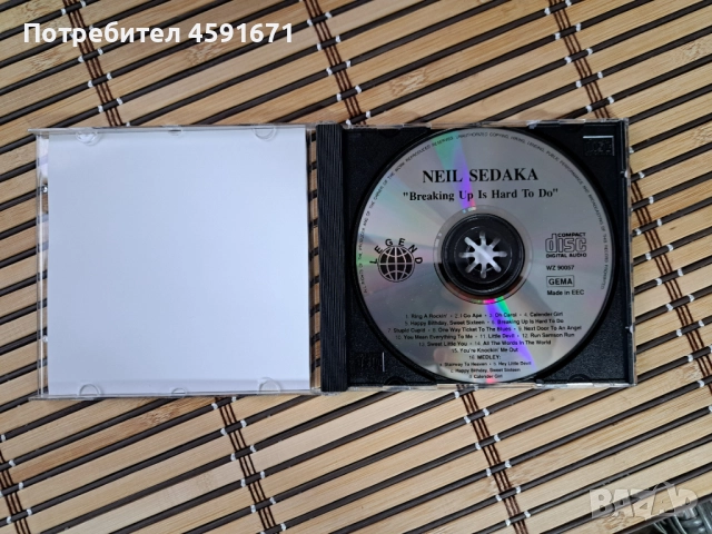 Neil Sedaka – Breaking Up Is Hard To Do, снимка 2 - CD дискове - 51985126