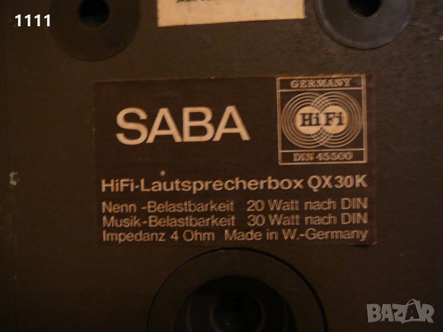 SABA QX30K, снимка 5 - Тонколони - 35337806