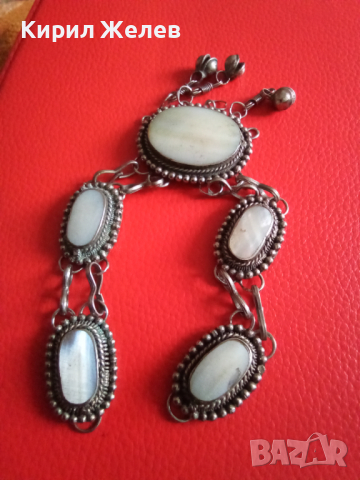 САЧАНЕНА с БЯЛ ИВИЧЕСТ АХАТ ОРИЕНТАЛСКА СТАРИНЕН СТИЛ ОГЪРЛИЦА 5022, снимка 17 - Антикварни и старинни предмети - 29614880