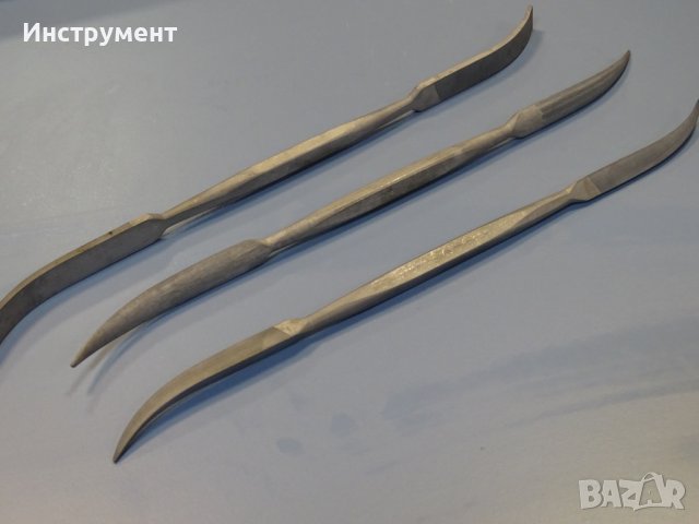 Комплект от 3 инструментални пили Grobet Swiss Vallorbe L-300, снимка 7 - Други инструменти - 43486140