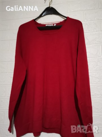 СТРАХОТНА БЛУЗА ПЛЕТИВО В ЧЕРВЕНО 2XL-3XL, снимка 4 - Блузи с дълъг ръкав и пуловери - 43467745