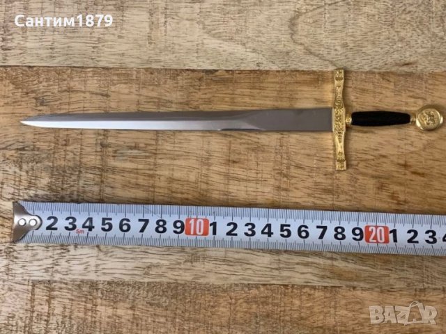 Стар метален меч,нож за писма-1