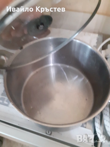 Продавам неръждаема тенджера с двойно дъно , снимка 3 - Съдове за готвене - 53518825