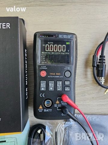 Прецизен тестер на вътрешно съпротивление на батерии + мултицет мултиметър мултимер True RMS, снимка 5 - Други инструменти - 53062372