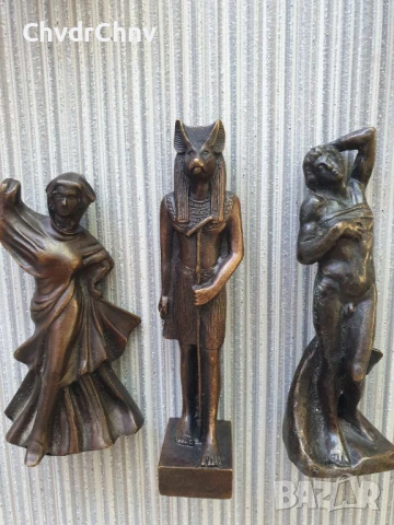 18бр френски бронзови статуетки 10-14см/колекционерски малки скулптури/миниатюри на известни статуи, снимка 4 - Колекции - 50445434