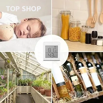 Вътрешен термометър SwitchBot Хидрометър, снимка 3 - Друга електроника - 48756441