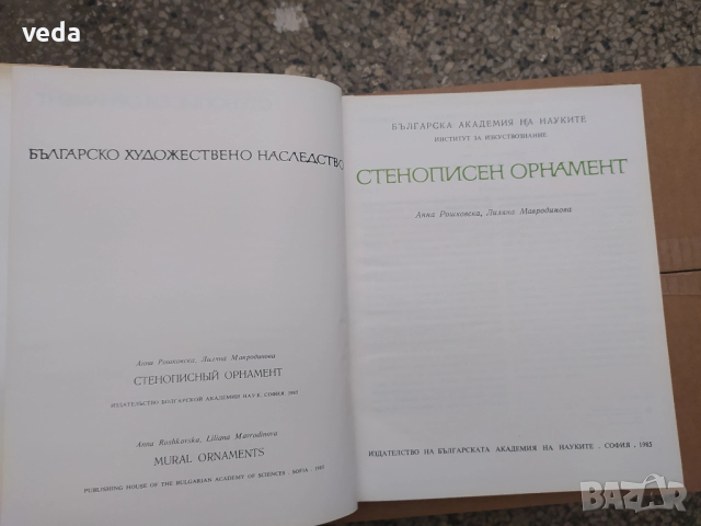 СТЕНОПИСЕН ОРНАМЕНТ Авт.Анна Рошковска и Лиляна Мавродиннова, снимка 2 - Специализирана литература - 53152435