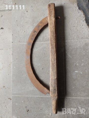 Старо ковано кълцало за рязане на  трева и за други неща , снимка 5 - Други ценни предмети - 43627689