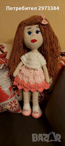 Ръчно плетена кукла , снимка 2 - Кукли - 44019547
