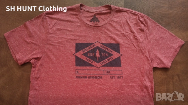 BURTON T-Shirt Размер L мъжка тениска ски сноуборд 11-58, снимка 3 - Тениски - 52794879