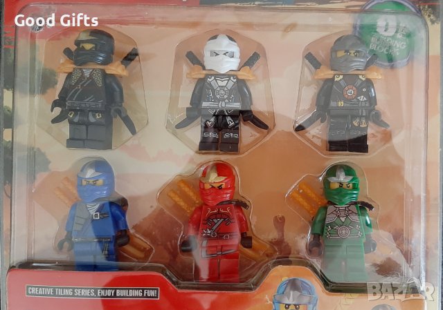 Комплект 6бр. Нинджаго фигурки, снимка 2 - Фигурки - 38124816
