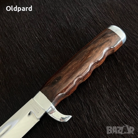 Античен ловен нож. В ново състояние (немска колекция). REHWAPPEN Linder (101), снимка 3 - Ножове - 52164758