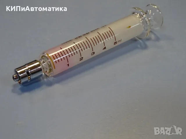 стъклена спринцовка TSFJ TOYO 5CC Hard Glass Syringe Barrel 5ml, снимка 4 - Лаборатория - 49282647