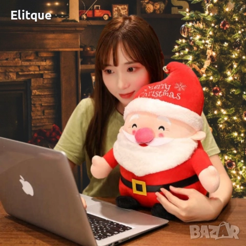 Коледна плюшена играчка Дядо Коледа – 25 см, снимка 3 - Плюшени играчки - 52786867