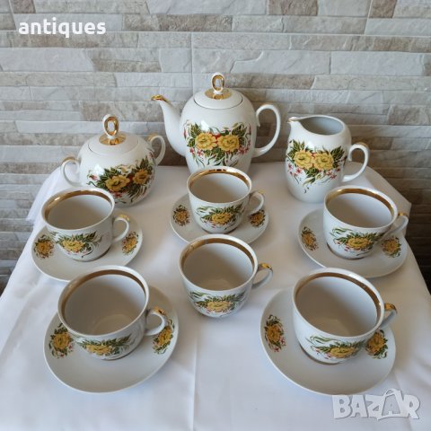 Сервиз за чай - 16 части - Полтавский фарфоровый завод - Сделано в СССР, снимка 2 - Сервизи - 39909174