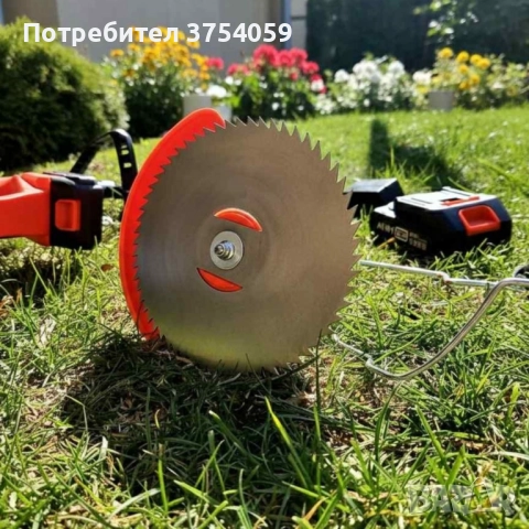 Телескопичен акумулаторен тример за трева 48V с две батерии – мощен, лек и без кабели, снимка 2 - Градинска техника - 52354745