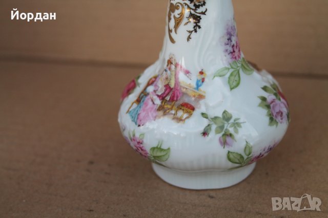 Френска порцеланова ваза ''Limoges'', снимка 7 - Антикварни и старинни предмети - 43479222