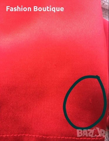  Червена сатенена рокля , снимка 6 - Рокли - 35162625