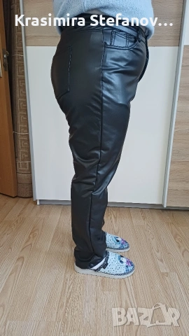 дамски кожен зимен ватиран панталон, снимка 9 - Спортни екипи - 53140922