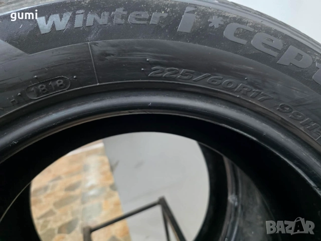 2бр зимни гуми 225/60/17 HANKOOK L04818 , снимка 4 - Гуми и джанти - 53266798
