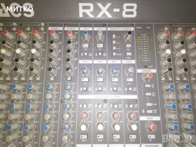 Soundtracks RX-8 24 канален миксер-смесител-конзола-пулт, снимка 4 - Ресийвъри, усилватели, смесителни пултове - 27237790