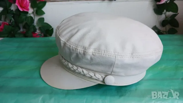 Мъжка бяла лятна шапка с козирка., снимка 3 - Шапки - 50329203