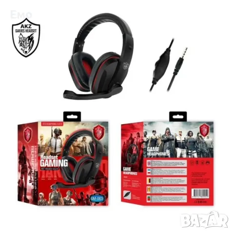 Gaming: Жични слушалки, с микрофон който се върти, снимка 6 - Слушалки и портативни колонки - 47837327
