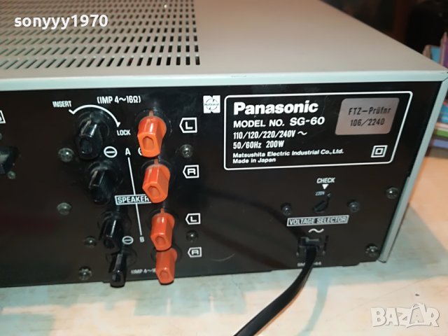 PANASONIC SG-60 DECK RECEIVER 2009221901, снимка 14 - Ресийвъри, усилватели, смесителни пултове - 38065455