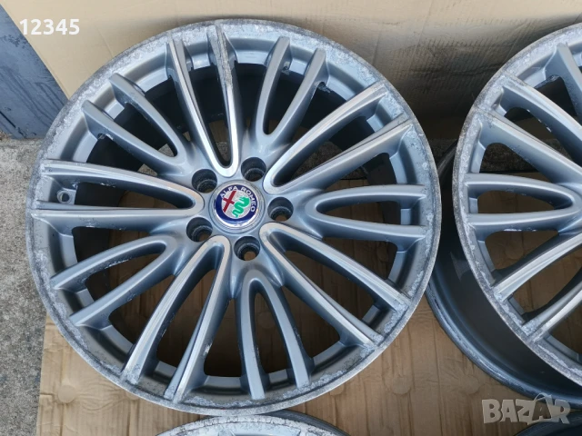 спорт-пакет 18’’5x110 оригинални за ALFA ROMEO/АЛФА РОМЕО-№590, снимка 4 - Гуми и джанти - 51078749