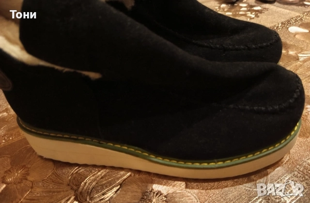 Нови Дамски Зимни Боти Изцяло от Натурален Велур 38 , снимка 4 - Дамски боти - 53488974